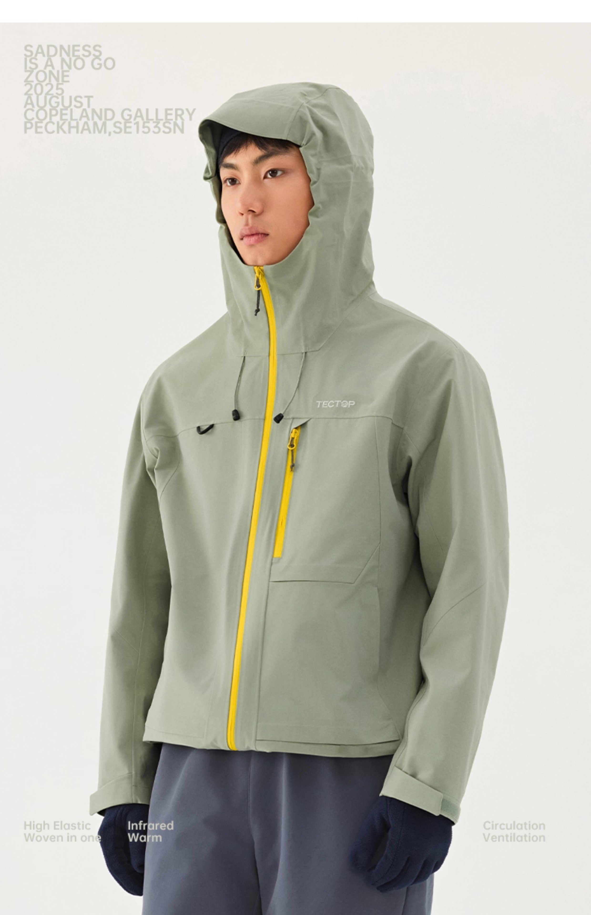 TECTOP Single-Layer Hard Shell Breathable Mountaineering Jacket for Men and Women 48