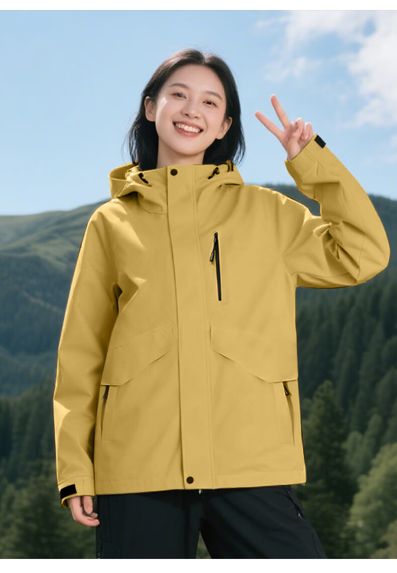 Baleno 2026 New Women's Outdoor Jacket Spring Autumn Winter Windproof Waterproof Hooded Coat Versatile Travel Top 12