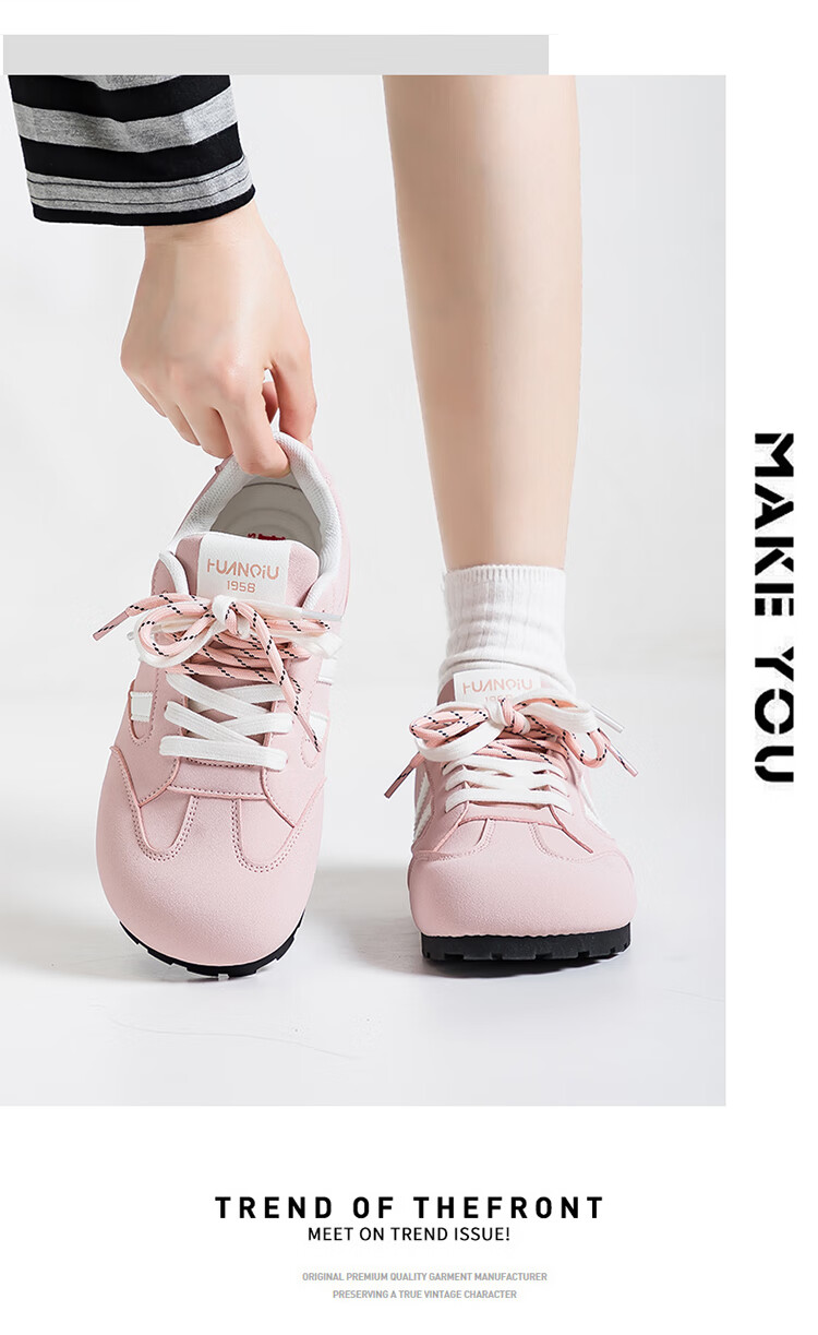HUANQIU Ultra-Light Breathable Dopamine Training Shoes Women 2025 New Soft Sole Versatile Puff Mango Toe Agan Sneakers 3