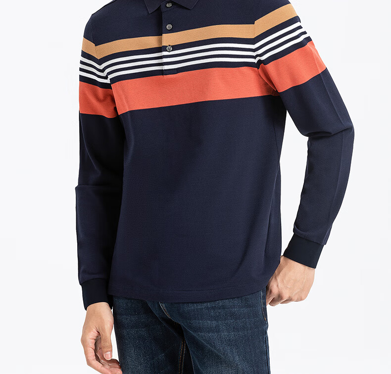 Langdeng [Non-Deforming Collar] Long Sleeve Polo Shirt Men Langdeng 2025 Spring Autumn New Business Casual Men's Collared T-Shirt 19