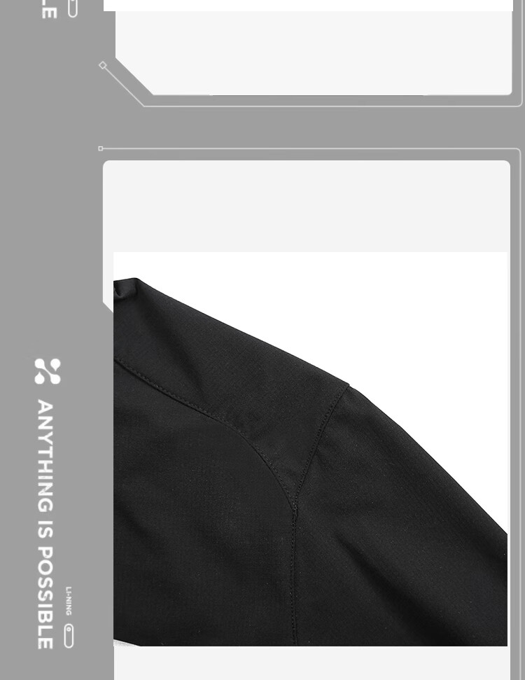 Li-Ning Jacket for Men And Women, Spring And Autumn Style, Windbreaker with Stand Collar, Outdoor Water-Repellent Jacket, Sports Outerwear, Windproof And Breathable Top 5