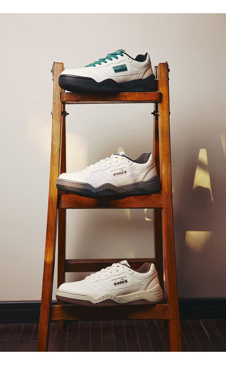 Diadora Men's And Women's Casual Shoes Action Racer, Agate White/ebony Gray/black, Size 37 15