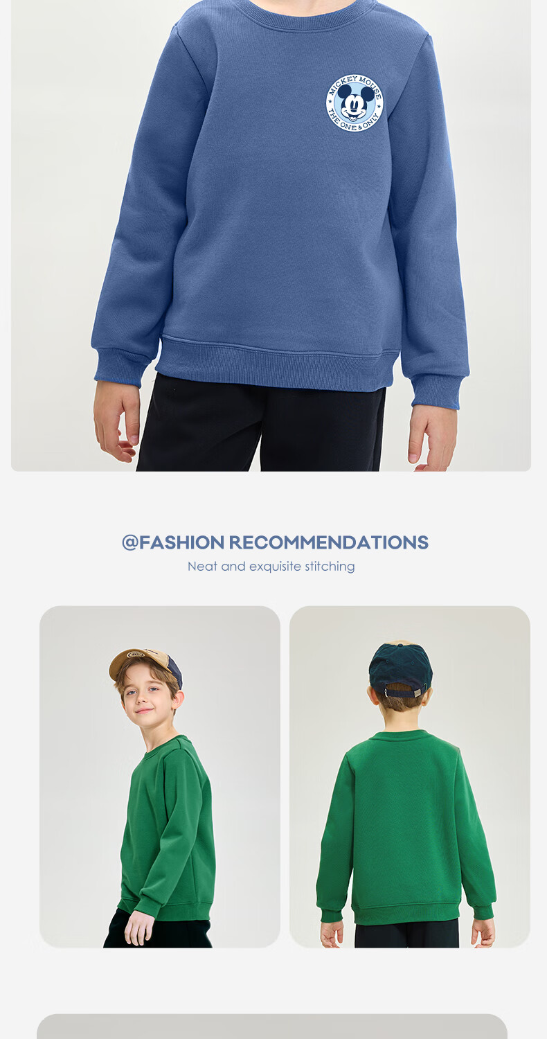 Disney Kids Sweatshirt Set 2026 Spring Girls Loose Thin Fashionable Children's Clothing 11