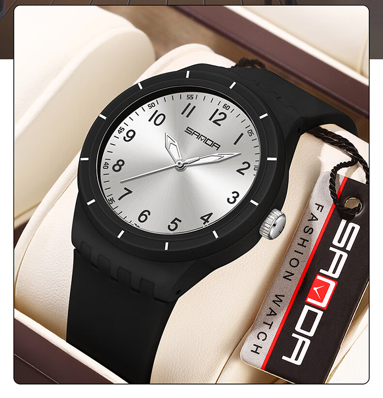 GEORGCOUNT Student Exam Watch for Boys and Girls Waterproof Mechanical Silent Quartz for Middle and High School Students 18