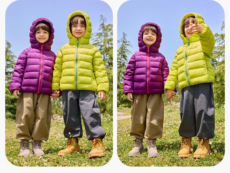 Dudu Kids Lightweight Down Jacket New Year Boys Girls Warm Winter Coat Baby Black Size 90 10
