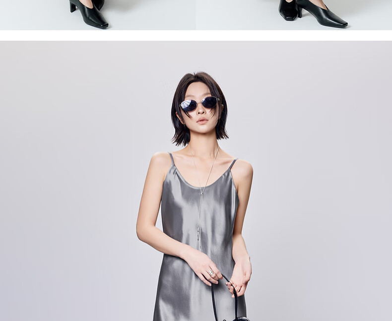 MEIYANG Waltz Dress, Elegant Beauty Acetate Spaghetti Strap Dress, Pearl Gray Extended Version, XL 21