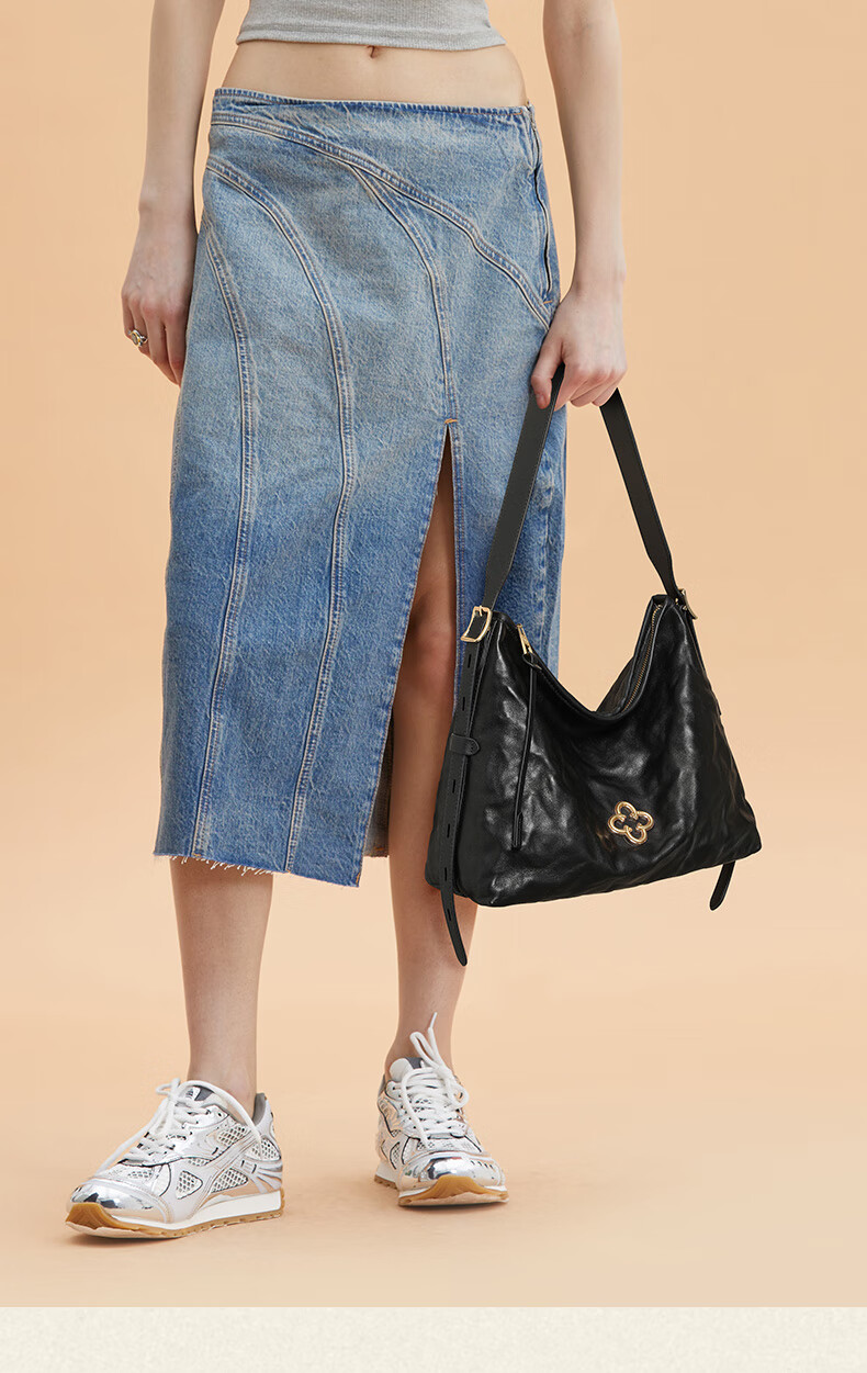 CASSILE [Celebrity Style] Cassile Tote Bag for Women, Vegetable Tanned Leather Light Luxury Crossbody Hobo Bag, Birthday Gift 12