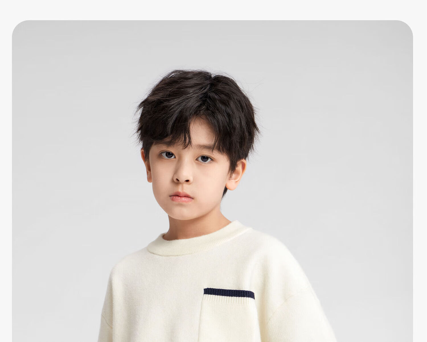 Zuo Xi Boys Sweater Autumn Winter Children's College Style Knitwear 2025 New Big Kids Winter Clothes Gray 130 18