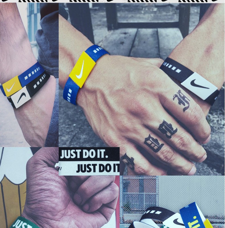 nike耐克字母哥手环男女球星篮球硅胶球迷励志运动腕带情侣时尚潮流手