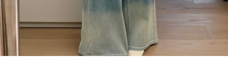 MEIYANG Drawstring Pants No. 2 Denim Straight-Leg with Stretch in Four Directions [60 Series], Blue-Green, 2XL 14