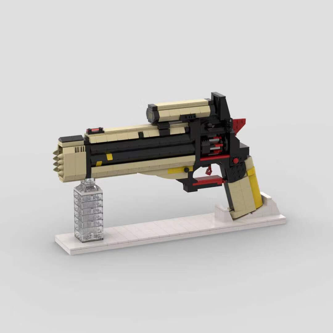 游戏命运2黑桃a手炮拼装积木玩具周边男孩礼物大颗粒 异星噬菌体