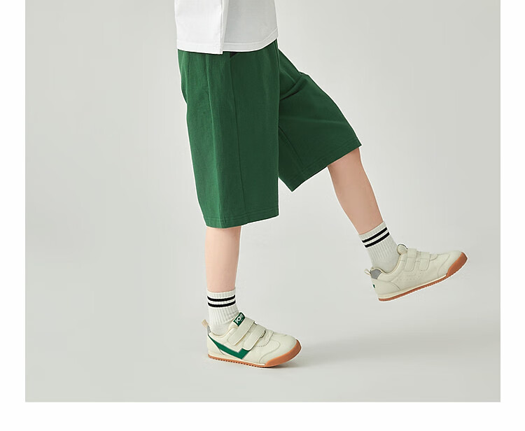 Duoduojia Boys' Sports Shorts, Summer 2026, for Older Children, Moisture-Wicking And Breathable, Pure Cotton Mid-Length Shorts, Children's Loose Six-Point Knit Pants 18