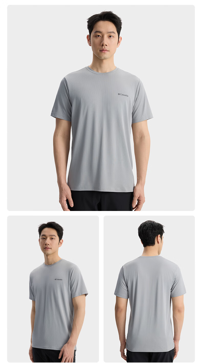 Columbia Outdoor, New Men's Moisture-Wicking Quick-Dry Sports Short-Sleeve T-Shirt, AE1671 11