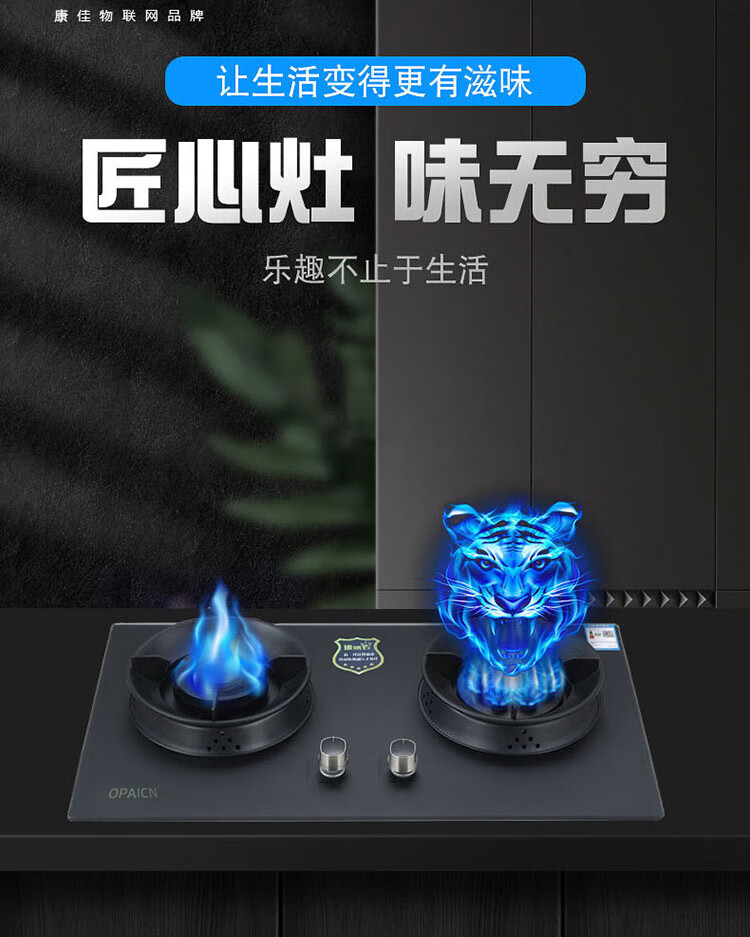 opaicn煤气灶 opaicn燃气灶管道天然瓶装液化石油气节能猛火台嵌式