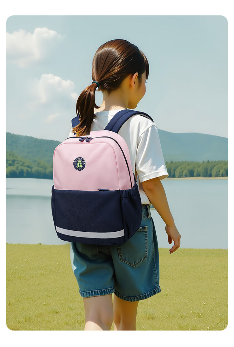 GOLF Elementary School Backpack, Lightweight Children's Shoulder Bag, for Grades 1-3, Outdoor Use for Boys And Girls, Preschool to Elementary Transition Backpack, for Travel And Field Trips 18
