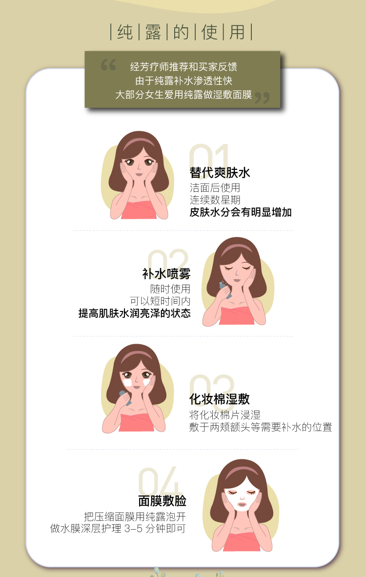 oplants澳柏兰姿保加利亚白玫瑰纯露深层补水压缩面膜湿敷水膜白玫瑰