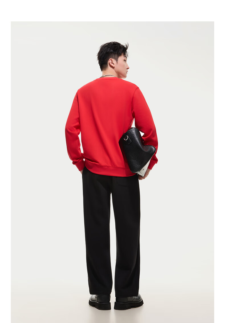 CABBEEN [340G Pure Cotton Sweatshirt] Men's Metal Thread Embroidery Sweatshirt, Comfortable Soft Warm Autumn Long-Sleeve Sweatshirt 15