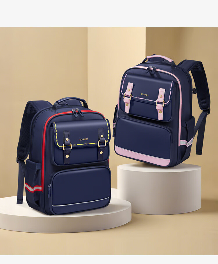 GOLF Elementary School Backpack for Grades 1-3 Boys And Girls, Spine Protection Children's Backpack, Lightweight Large Capacity Shoulder Bag, Stylish Desig 15