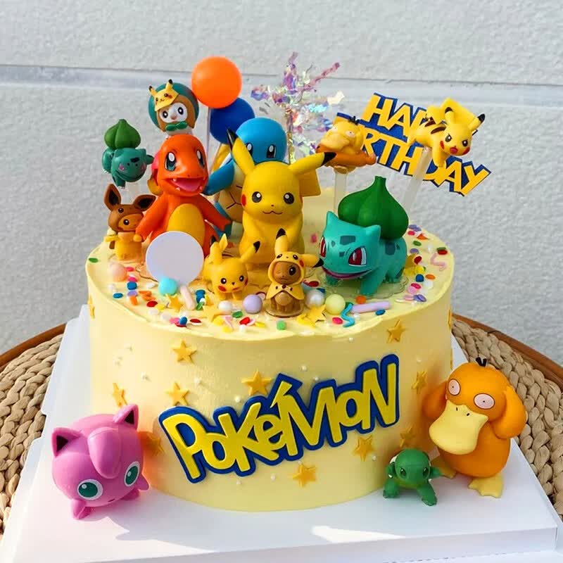 百世今生儿童卡通皮卡丘生日蛋糕男孩神奇宝贝精灵宝可梦同城配送北京