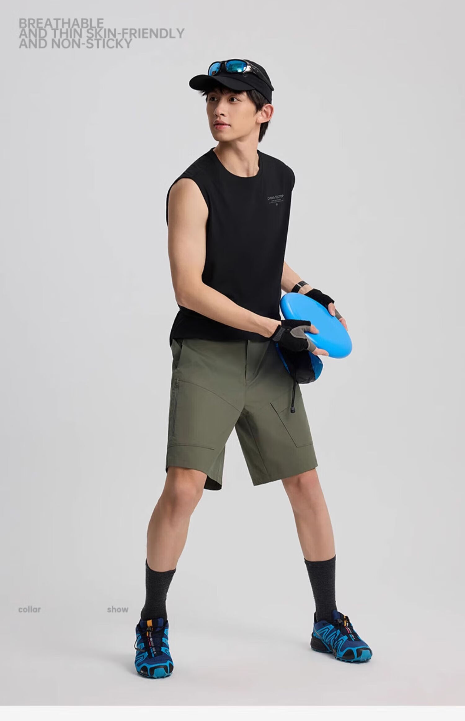 Tantuo Men's 5-Inch Sports Shorts Loose Casual Mid-Length Pants 26