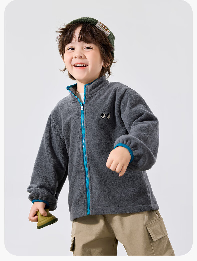 Dudu Kids [Three-Proof Softshell] Baby Three-Way Wear Autumn Boys' Outdoor Jacket Autumn Girls' Top Children's Fashion Pink 100 29