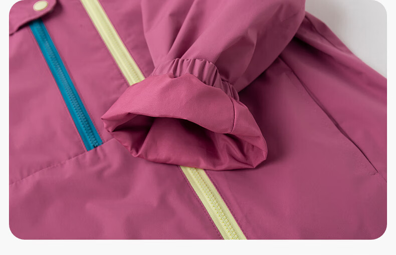 Dudu Kids [Three-Proof Softshell] Baby Three-Way Wear Autumn Boys' Outdoor Jacket Autumn Girls' Top Children's Fashion Pink 100 42