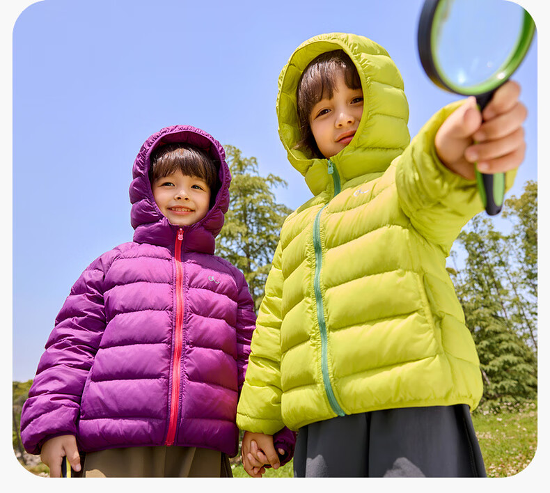 Dudu Kids Lightweight Down Jacket New Year Boys Girls Warm Winter Coat Baby Black Size 90 13