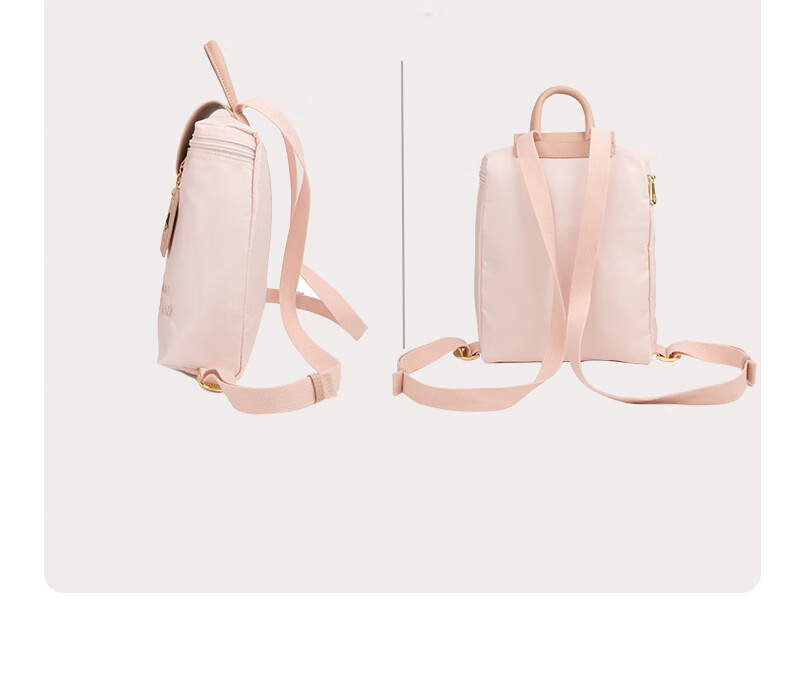 Bear Affection Lightweight Nylon Backpack for Women Students 2025 New Large Capacity Commuter Travel Bag for Girls 6