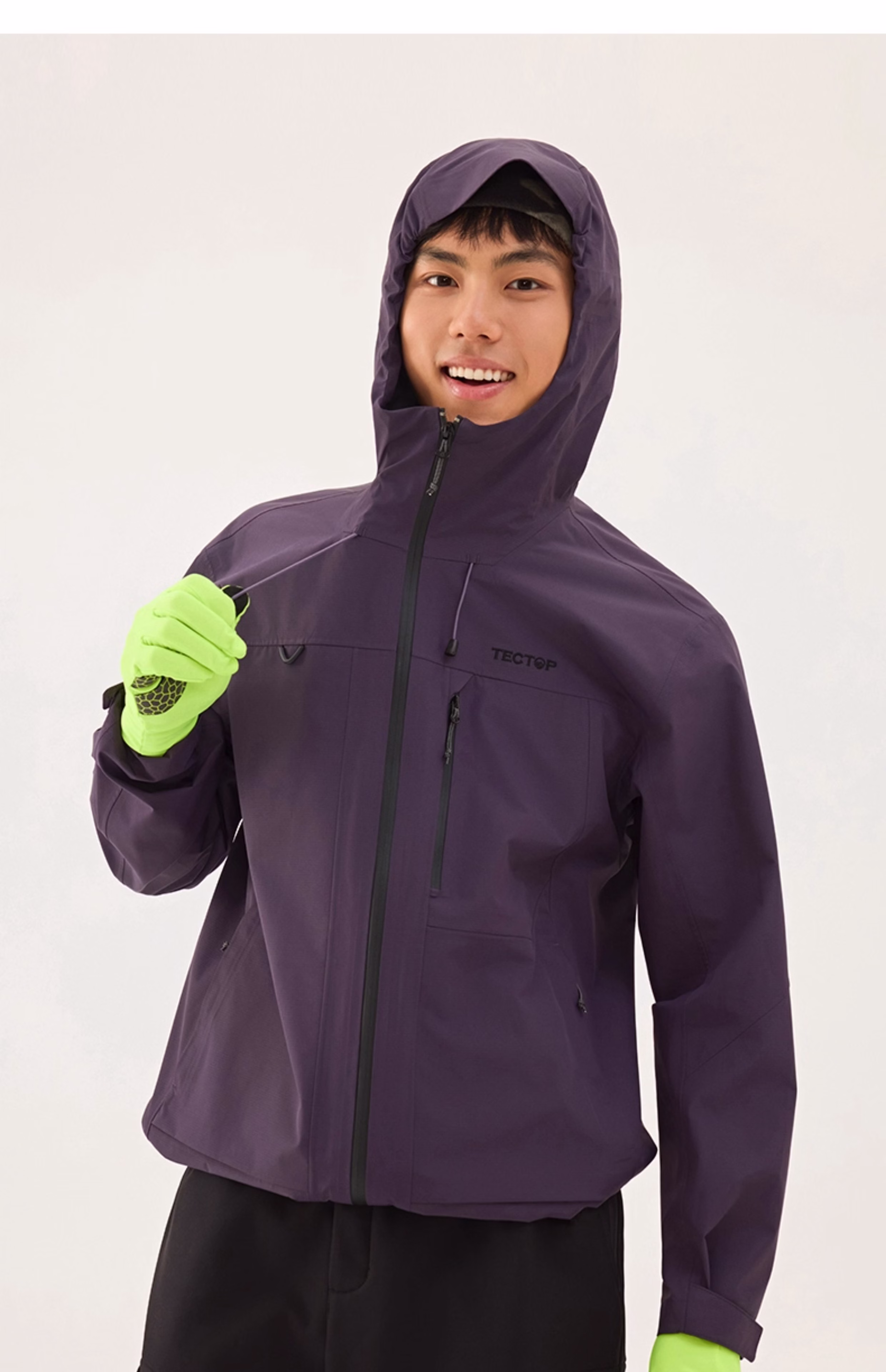 TECTOP Single-Layer Hard Shell Breathable Mountaineering Jacket for Men and Women 34