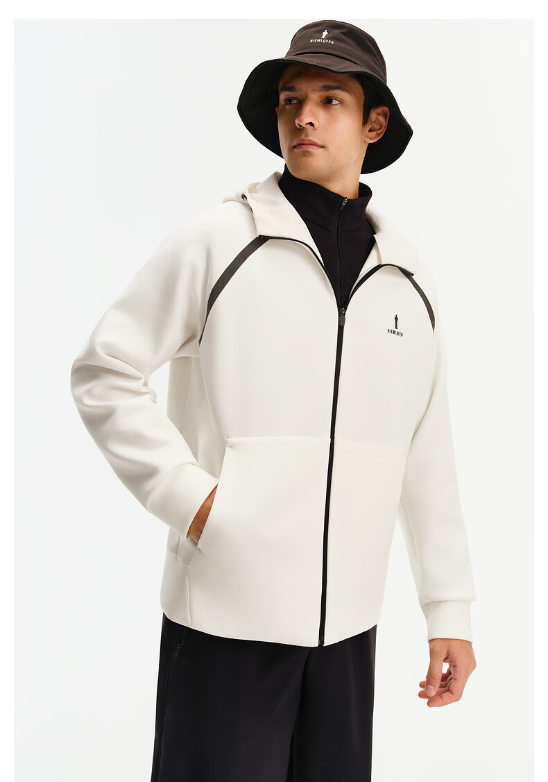 Biyinlefen [Ultra Soft Air Layer] 2025 Autumn New Men's Casual Sports Soft Oversized Hooded Jacket 2