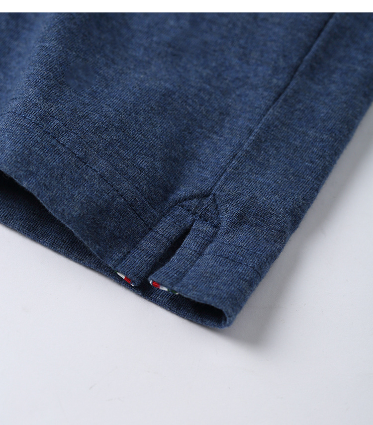 polo衫男短袖 夏季纯棉纯色商务休闲保罗衫翻领短袖t恤潮 海军蓝 m