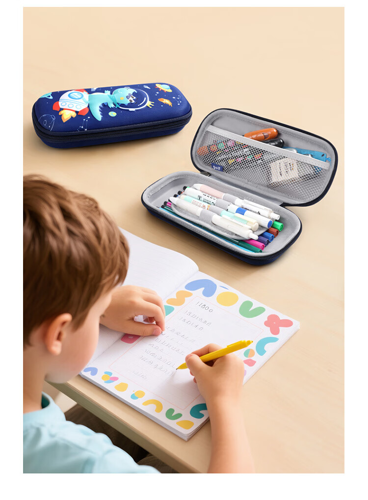 GOLF Pencil Case Stationery Box Large Capacity for Elementary School Students Children's Pencil Case Cute Cartoon Design for Boys And Girls High Aesthetic Value 12