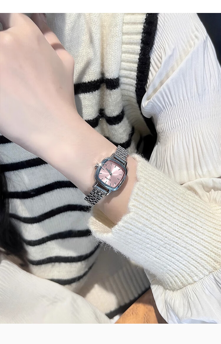 GEORGCOUNT Sugar Cube Watch for Women, 2025 New High-End Ladies Quartz Watch, Light Luxury Elegant Simple Square Watch, Waterproof Women's Model 5
