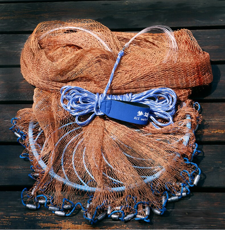 纵拓(zongtuo) 抛网飞盘式 手抛网 飞盘式大飞盘式撒网圆盘渔网抛网手