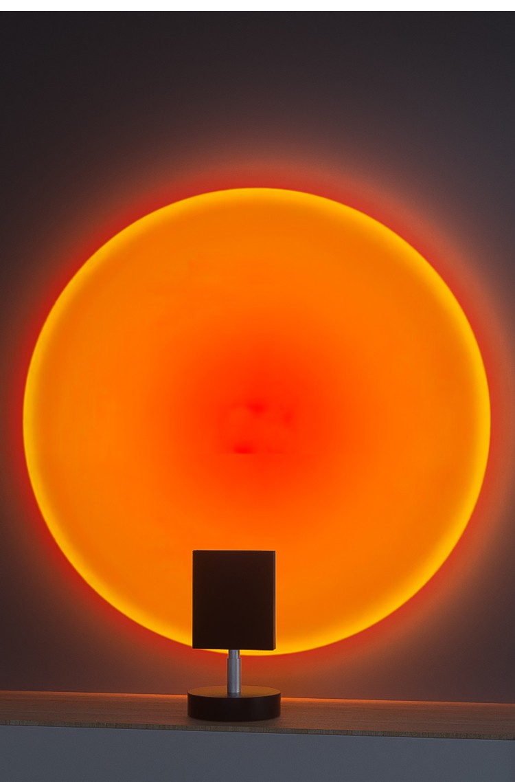 欧普照明落日灯网红夕阳灯落地日落卧室投影日不落灯创意余晖床头网