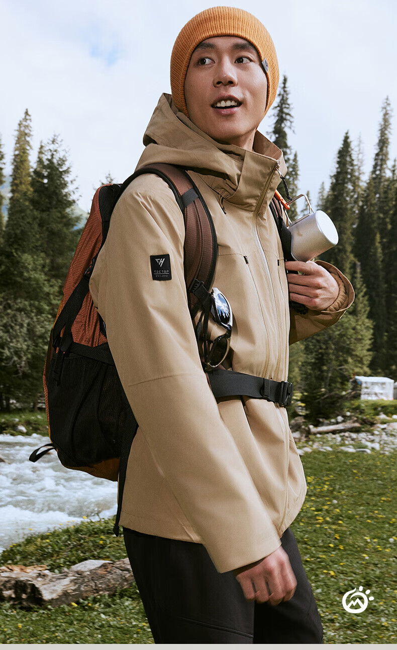 TECTOP Three-in-One Waterproof Hard Shell Jacket with Fleece Liner for Men Mountaineering 2