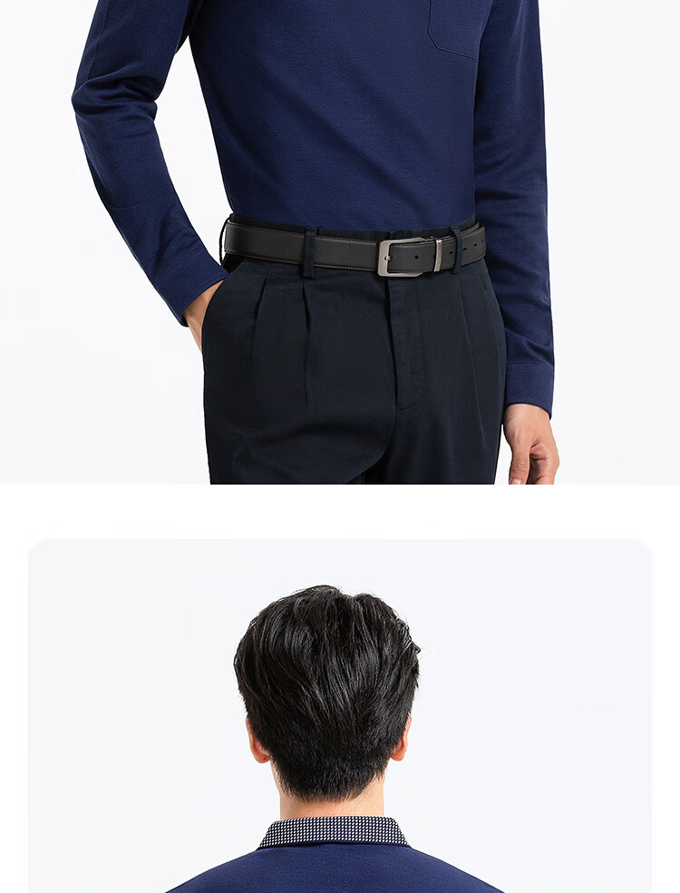 Langdeng Men's Long Sleeve Polo Shirt Langdeng Spring Autumn New Business Casual Modal Blend Polo Shirt Middle-aged Dad Style 6