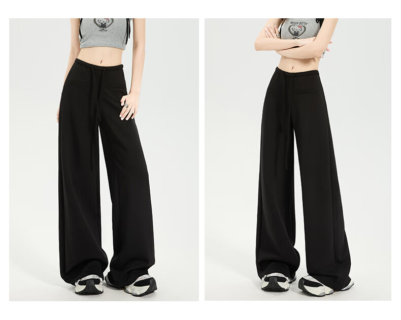 Romon [Soft and Smooth] Women's Casual Summer Pants Lazy Cool Slim Flared Long Trousers Light Gray XL 17