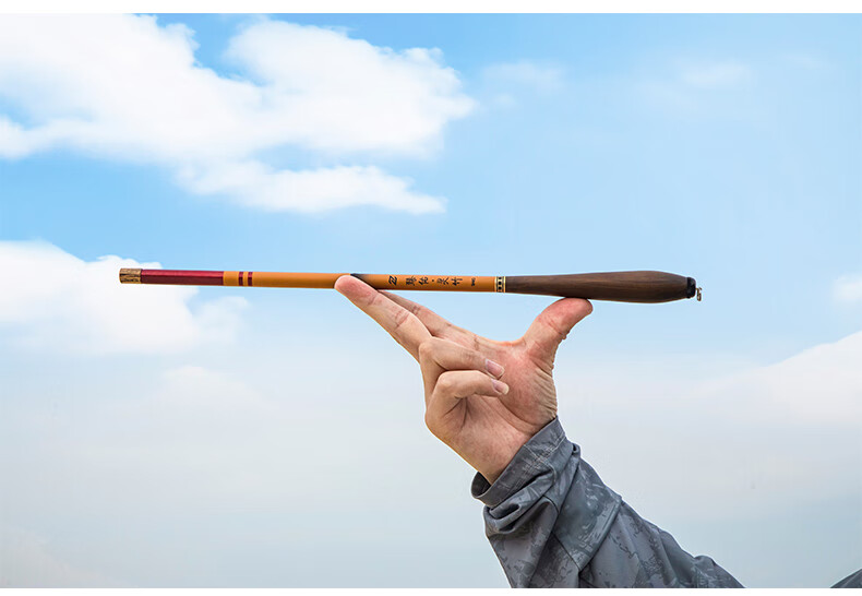 Grsaed Children's Fishing Rod Mini Short Section Hand Rod Set Carbon Fiber Fishing Rod Crucian Carp Rod Stream Rod Bamboo 2.7 Meters 16