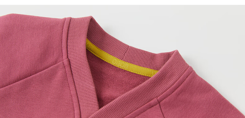 Papa [Glutinous Rice Cotton] papa New Autumn Children's Jacket Baseball V-Neck Cardigan Top Purple Red 110 10