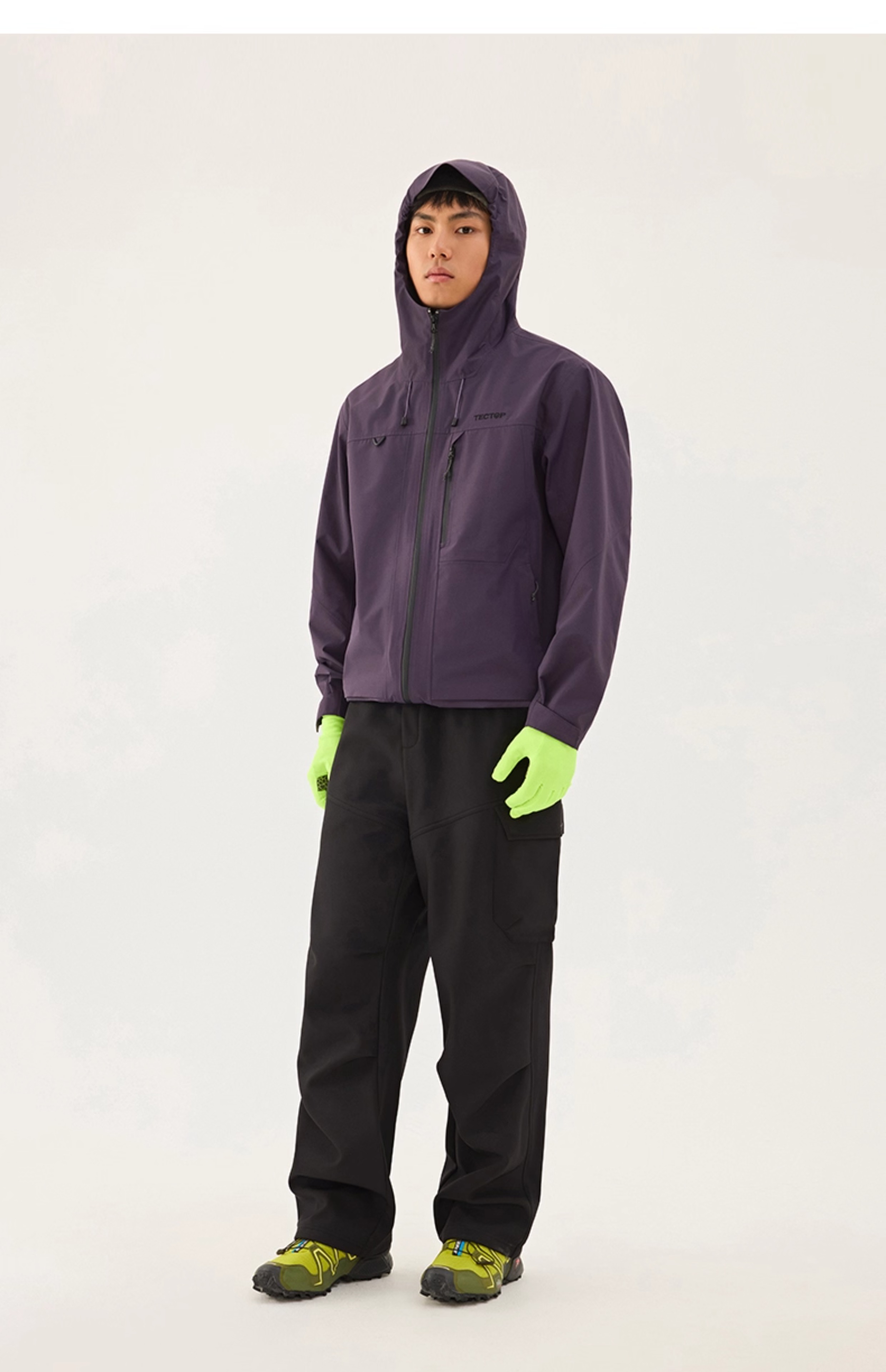 TECTOP Single-Layer Hard Shell Breathable Mountaineering Jacket for Men and Women 32
