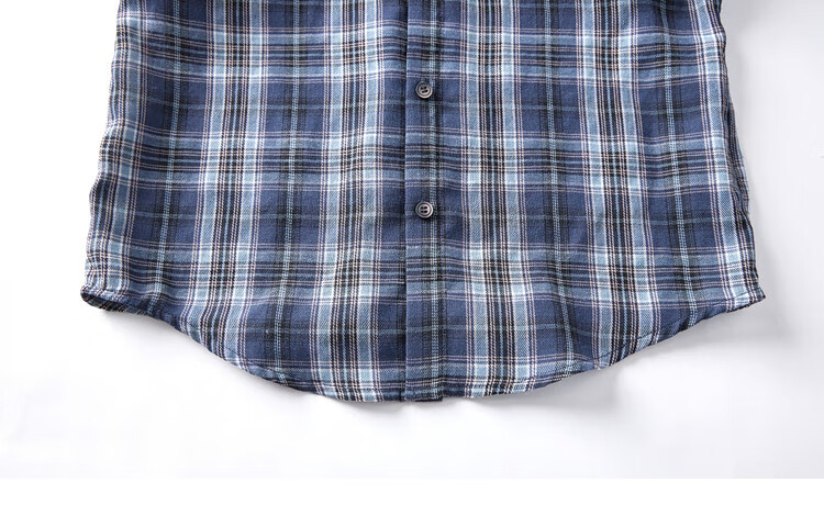 Duoduo Home [Salt Style Literary] Boys' Shirt 2026 Spring Autumn Stylish Fresh Blue Plaid Long Sleeve Pure Cotton Top 22