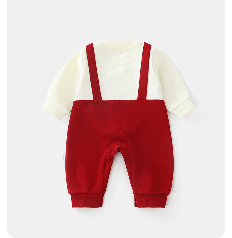DUUDUU Baby Clothes Long-Sleeve Bodysuit Spring And Autumn Newborn Faux Two-Piece Cartoon Romper Infant Onesie Outdoor Wear 7