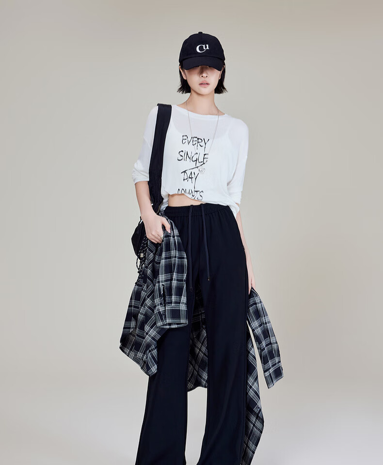MEIYANG Fishtail Flared Pants, Imported Composite Yarn Elastic Retro Micro-Flare Pants, Navy Blue Extended Version, XL 18