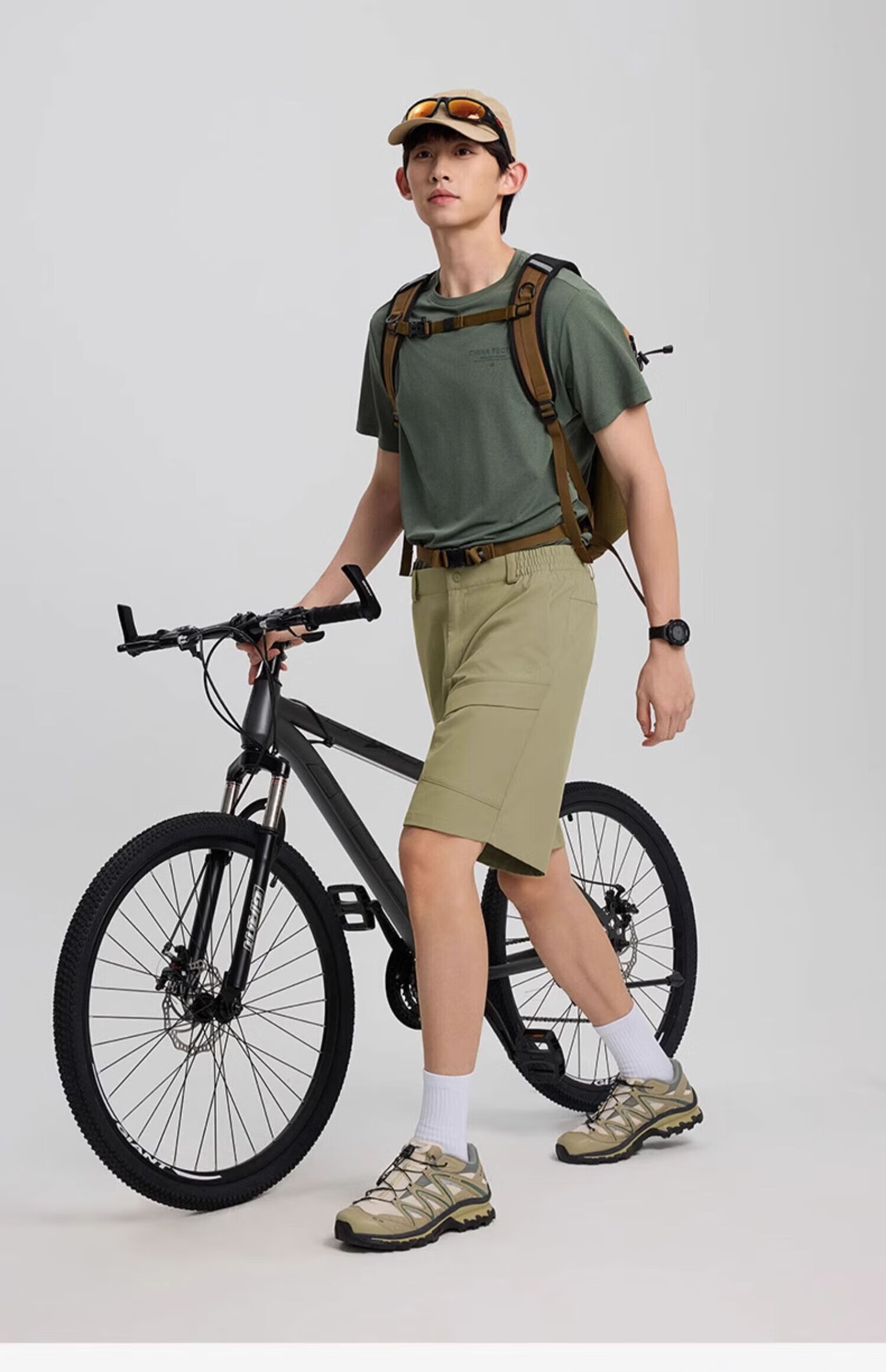 Tantuo Men's 5-Inch Sports Shorts Loose Casual Mid-Length Pants 38