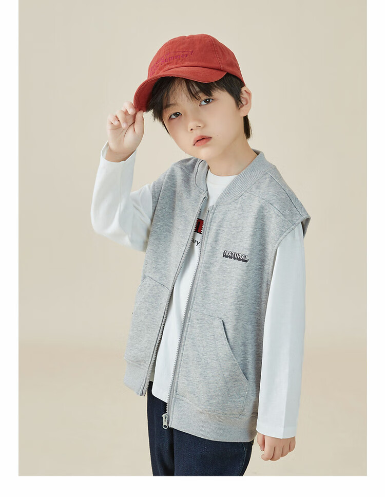 Duoduojia Baseball Vest, Children's Spring And Autumn Style 2026, Boys' Casual Sports Vest, Sleeveless Jacket for Older Childre 26