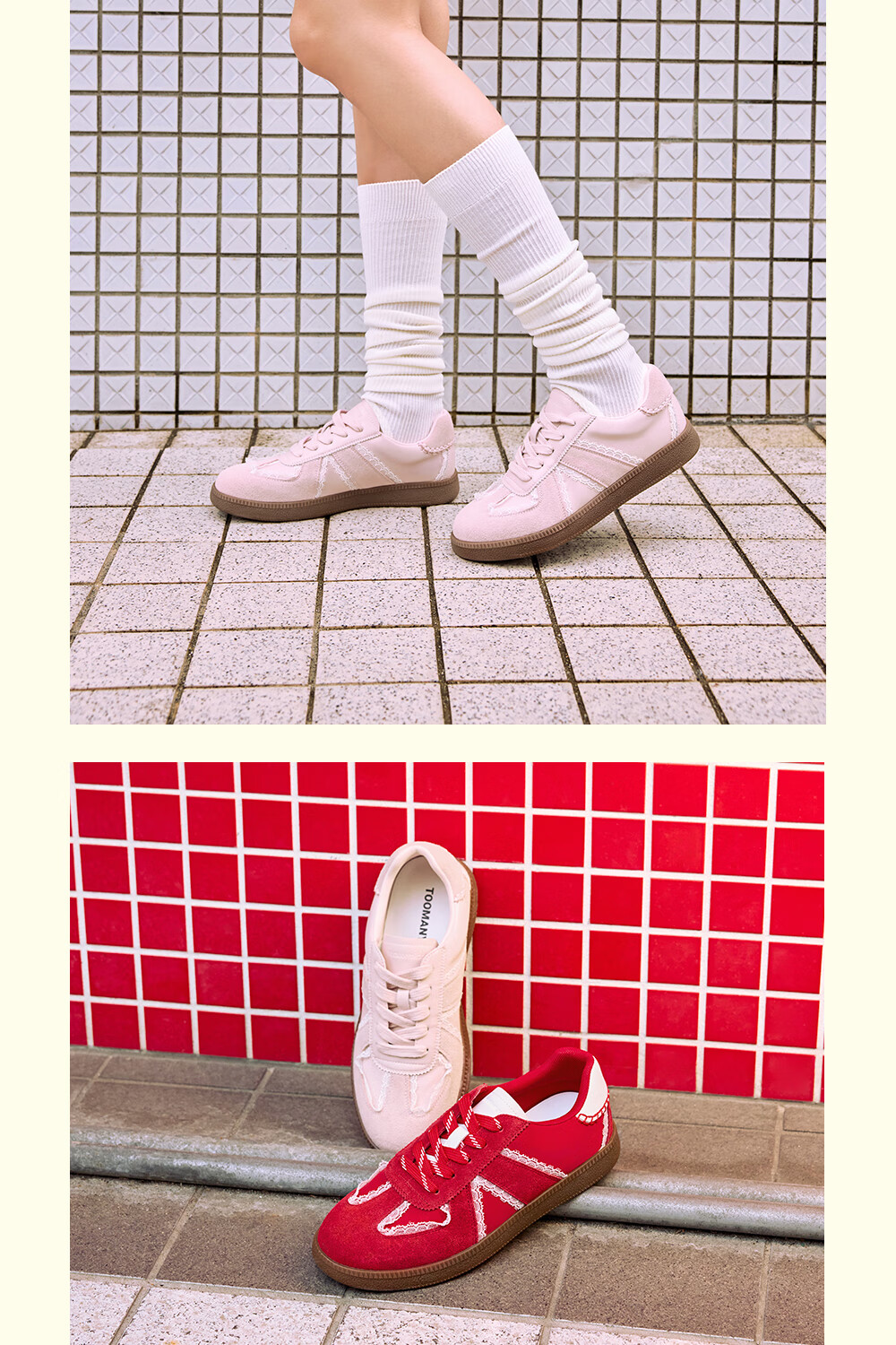 TOOMANYSHOES Couple's Style Men's And Women's Shoes Flat Casual Sports White Sneakers Skateboard Shoes Training Shoes Virtual Lovers Silver 36 17