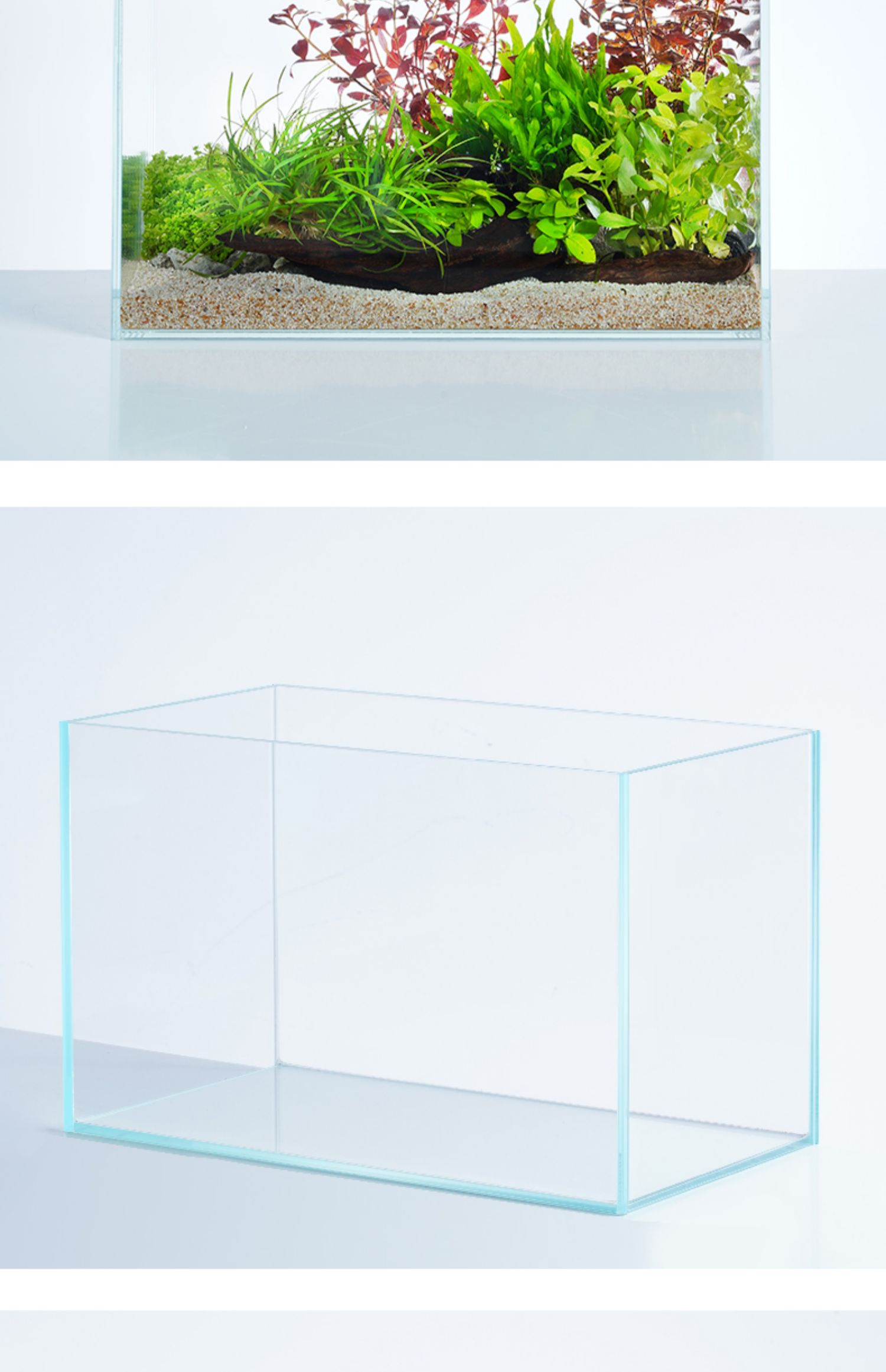 缸大中小型长方形乌龟缸 300*300*300(5mm)超白玻璃  鱼缸垫【图片