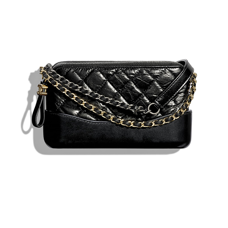 chanel香奈儿女包gabrielle系列菱纹小牛皮迷你金属链条斜挎包单肩包