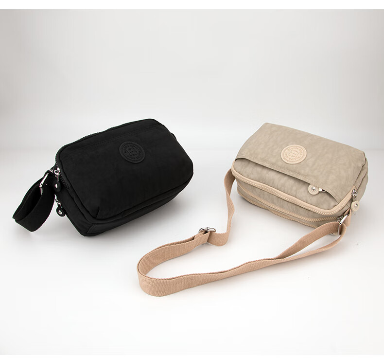 Xiaoxiongyilian Nylon Fabric Bag, Shoulder Crossbody Small Bag, Casual Versatile Water-Resistant Women's Handbag, Lightweight Large Capacity Multi-Compartment Valentine's Day Gift 7